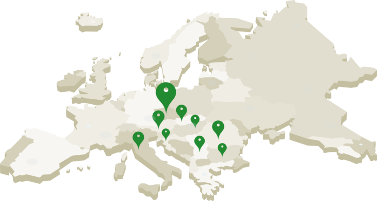 mapa země distribuce agrico bohemia